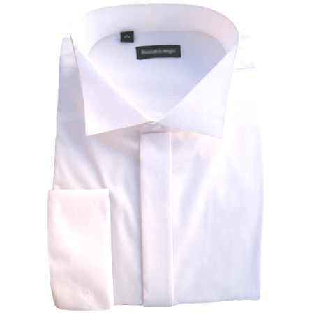 RE-PACKAGED Swept High Wing Collar Wedding Shirt